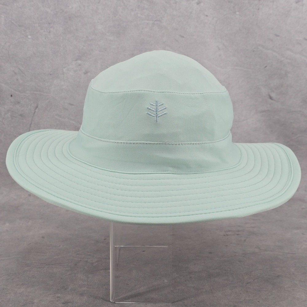 Coolibar Kid's Youth Surfs Up Bucket Light Green Hat S / M Outdoor Wear‎ UPF 50+